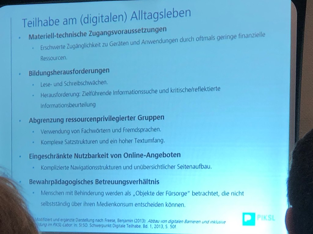 Präsentation - Teilhabe am (digitalen) Alltagsleben